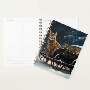 Abyssinian Snowy Sleigh Ride Weihnachtsdekor Planer