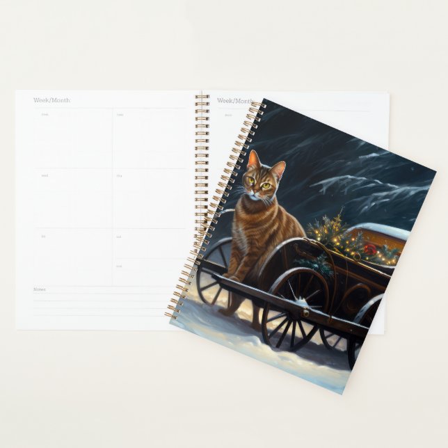 Abyssinian Snowy Sleigh Ride Weihnachtsdekor Planer (Anzeige)