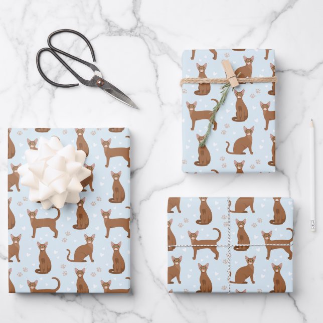 Abyssinian Wrapping Paper Sheets Geschenkpapier Set (Vorderseite)