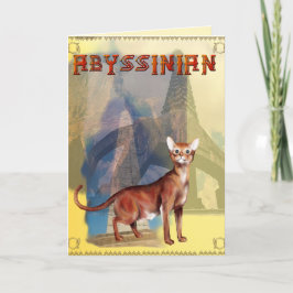 Abyssinische Katzen-Karte Karte