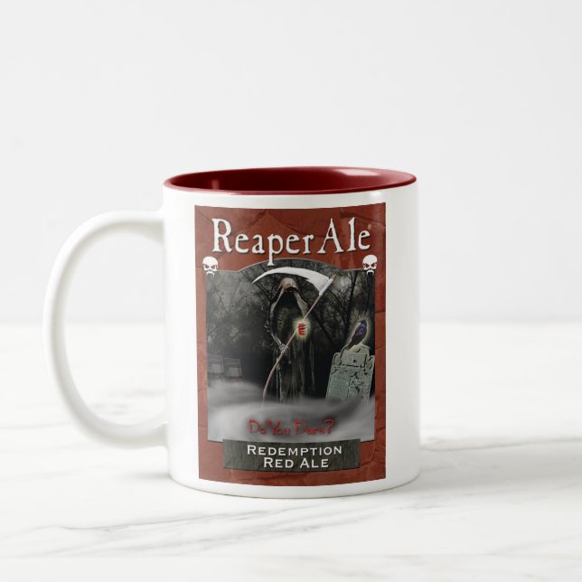 Abzahlungs-rote Ale-Tasse Zweifarbige Tasse (Links)