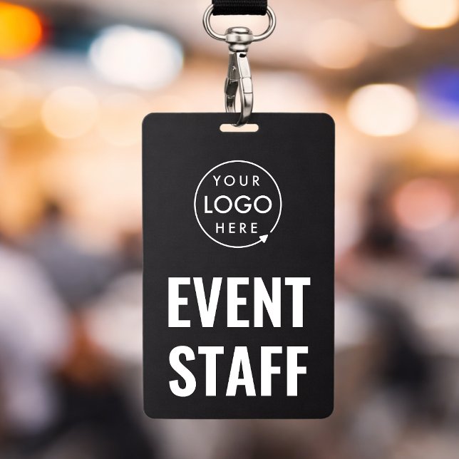 Abzeichen 3x5 Eventpersonal | Vertikale Ausweiskar Ausweis (Create a bold 3x5 event staff badge that keeps your team visible and easy to identify)