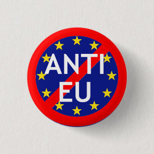 Abzeichen Anti-EU Button