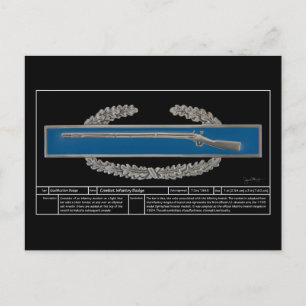 Abzeichen bekämpfen postkarte