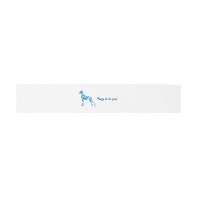 Abzeichen Blue Dog Einladungsbanderole (Flach)
