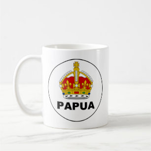 Abzeichen das Gebiet Papua, Papua-Neu-Guinea Tasse