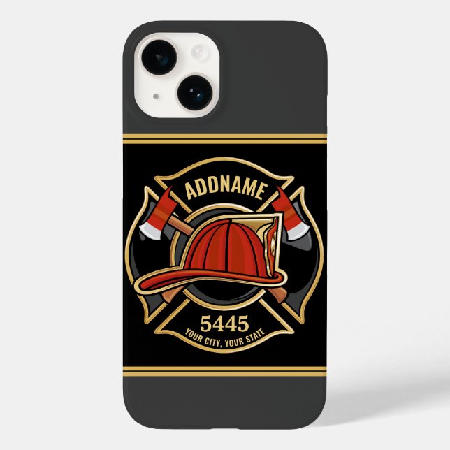 Abzeichen der Abteilung Feuerwehr ADD Case-Mate iPhone Hülle (Rückseite)