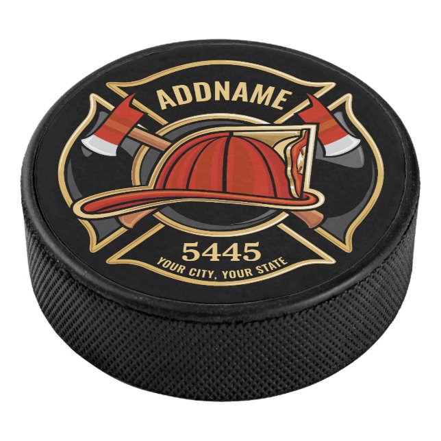 Abzeichen der Abteilung Feuerwehr ADD Eishockey Puck (3/4)