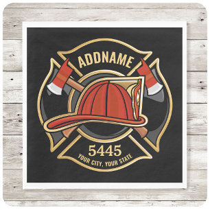 Abzeichen der Abteilung Feuerwehr ADD Serviette