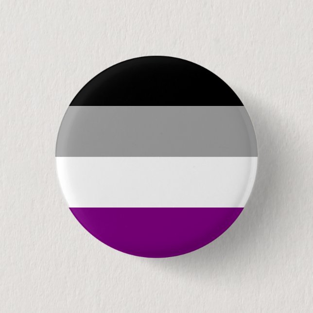Abzeichen der asexuellen Flagge Button (Vorderseite)
