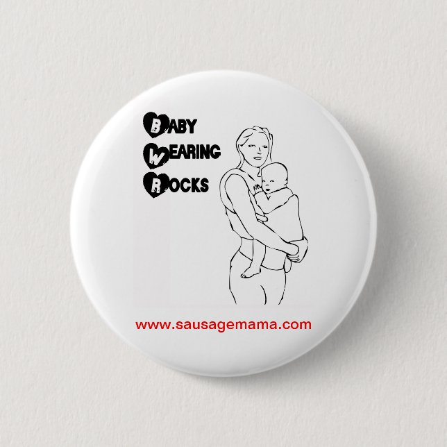 Abzeichen der Baby-tragendes Felsen-SMATS Button (Vorderseite)
