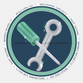 Abzeichen der Banken - AC Runder Aufkleber