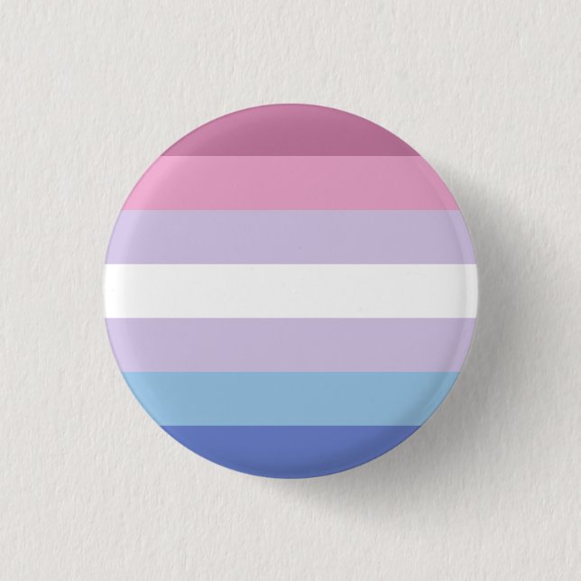 Abzeichen der Bigender-Flagge Button (Vorderseite)