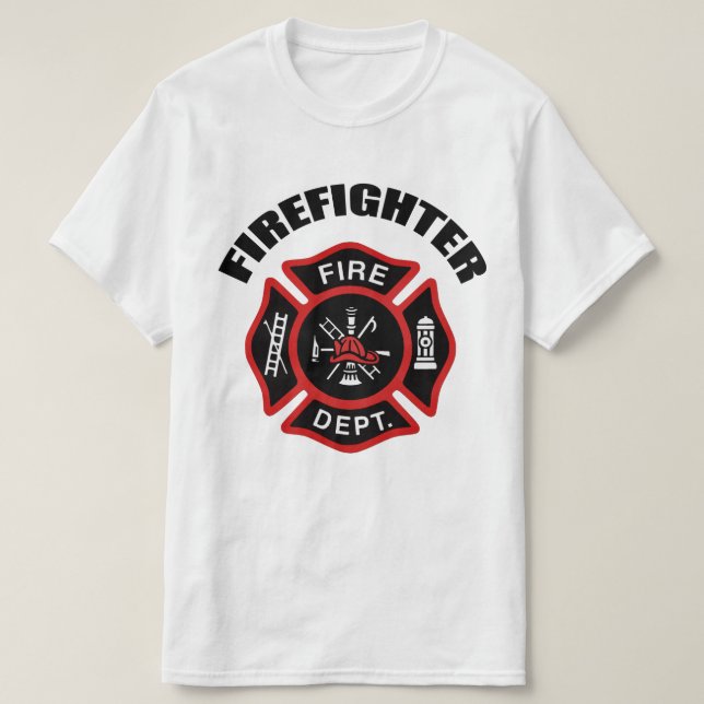 Abzeichen der Feuerwehr T-Shirt (Design vorne)