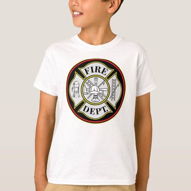 Abzeichen der Feuerwehr T-Shirt (Vorderseite)