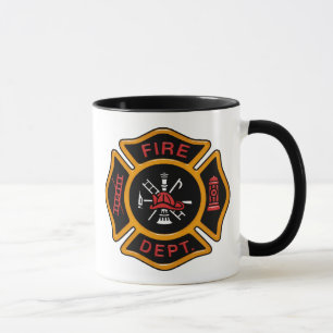 Abzeichen der Feuerwehr Tasse