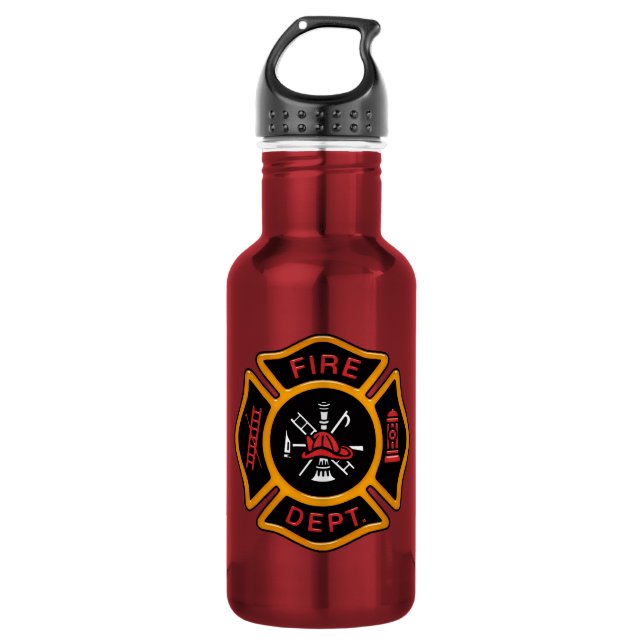 Abzeichen der Feuerwehr Trinkflasche (Vorderseite)