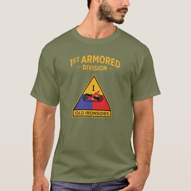 Abzeichen der gepanzerten Abteilung "Alte Ironen" T-Shirt (Vorderseite)