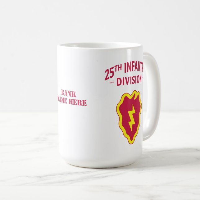 Abzeichen der Infanterie-Division im 25. Kaffeetasse (VorderseiteRechts)