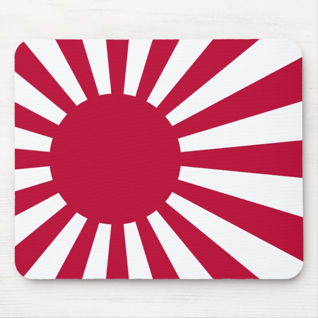 Abzeichen der japanischen Flagge Mousepad (Vorne)