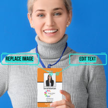 Abzeichen der Security-ID Mitarbeiter - Vertikal