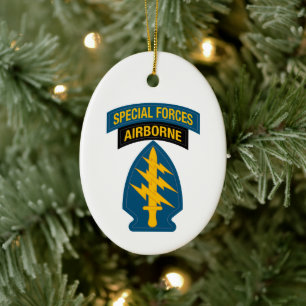 Abzeichen der Special Forces Airborne Tab Keramik Ornament