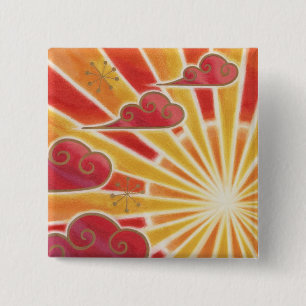 Abzeichen der Sunset-Taste Button