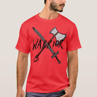 Abzeichen der Warrior Fantasy RPG-Klasse T-Shirt