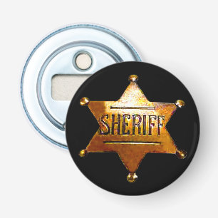 Abzeichen des antiken Sheriffs Flaschenöffner