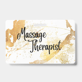 Abzeichen des Massagetherapeuten Ausweis
