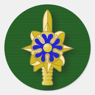 Abzeichen des Nachrichtendienstes der Armee Runder Aufkleber