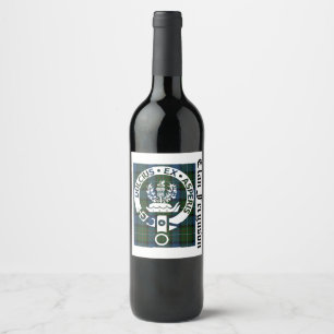 Abzeichen des schottischen Clans Ferguson Crest Weinetikett