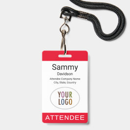 Abzeichen-Event-Logo Lanyard Clip Reel Ausweis