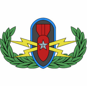 Abzeichen-Foto-Skulptur EOD ältere Fotoskulptur Magnet