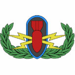 Abzeichen-Foto-Skulptur EOD grundlegende Fotoskulptur Magnet<br><div class="desc">Dieses Ausrüstungsbeschreibungen das grundlegende EOD-Abzeichen. Führen Sie Ihren EOD-Stolz mit dieser Fotoskulptur vor!</div>