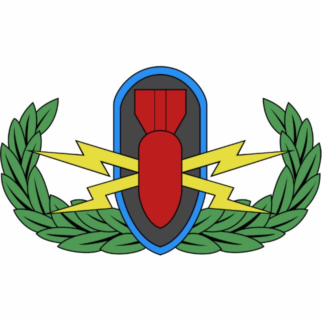 Abzeichen-Foto-Skulptur EOD grundlegende Fotoskulptur Magnet (Vorne)