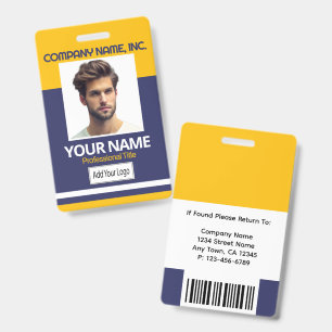 Abzeichen für Angestellte / Foto der Schule - YW-G Ausweis