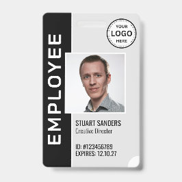 Abzeichen für Angestellte im Foto für Schwarze Fir Ausweis