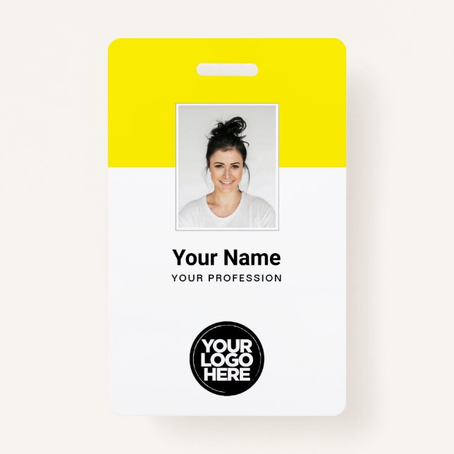 Abzeichen für benutzerdefinierte Firmenkundennamen Ausweis (Vorderseite)