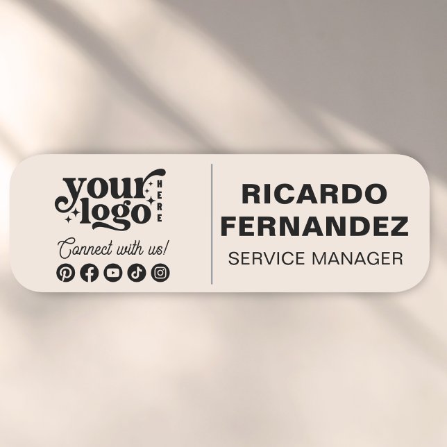 Abzeichen für benutzerdefinierte Logo-Magnetic & B Namensschild (Von Creator hochgeladen)