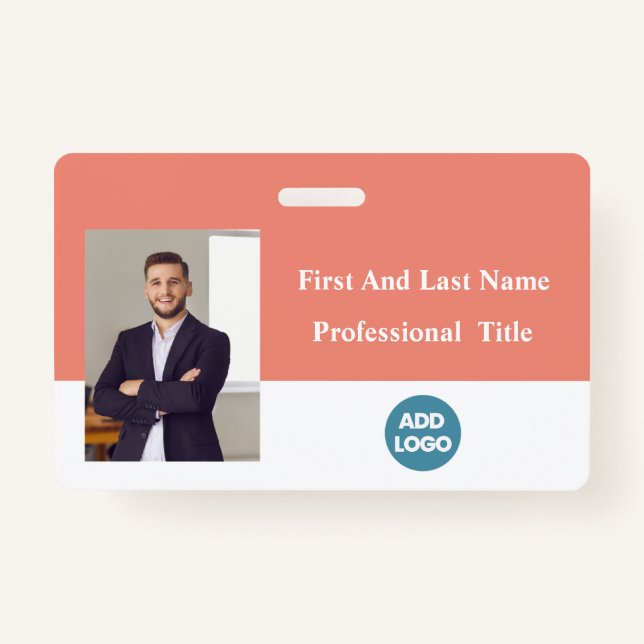 Abzeichen für benutzerdefinierte Mitarbeiter-ID -  Ausweis (Vorderseite)