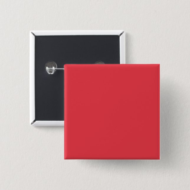 Abzeichen für benutzerdefinierte Tomato Red Square Button (Vorne & Hinten)