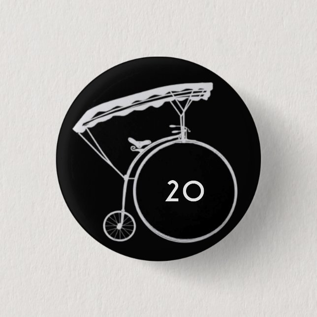 Abzeichen für benutzerdefinierte umgekehrte Dorfbe Button (Vorderseite)