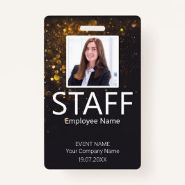 Abzeichen für benutzerdefinierten Glitzer-Ereignis Ausweis