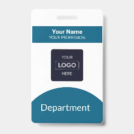 Abzeichen für berufliche Navy-Blue-Business-Logo Ausweis