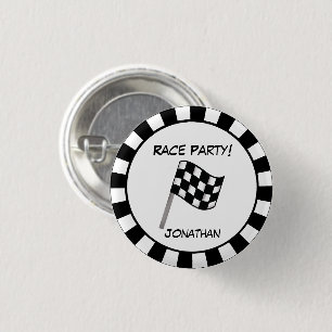 Abzeichen für das Party "Schwarz-weißes Markierung Button
