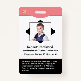 Abzeichen für den Bar des benutzerdefinierten Foto Ausweis