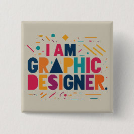 Abzeichen für den grafischen Designer (2" x 2") Button