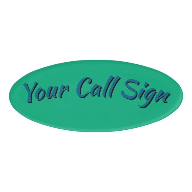 Abzeichen für den Namen des Aufrufs Namenschild (Vorderseite)