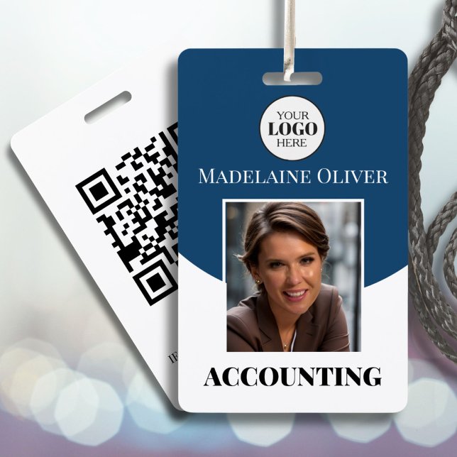 Abzeichen für den Namen von Mitarbeitern mit blaue Ausweis (Von Creator hochgeladen)